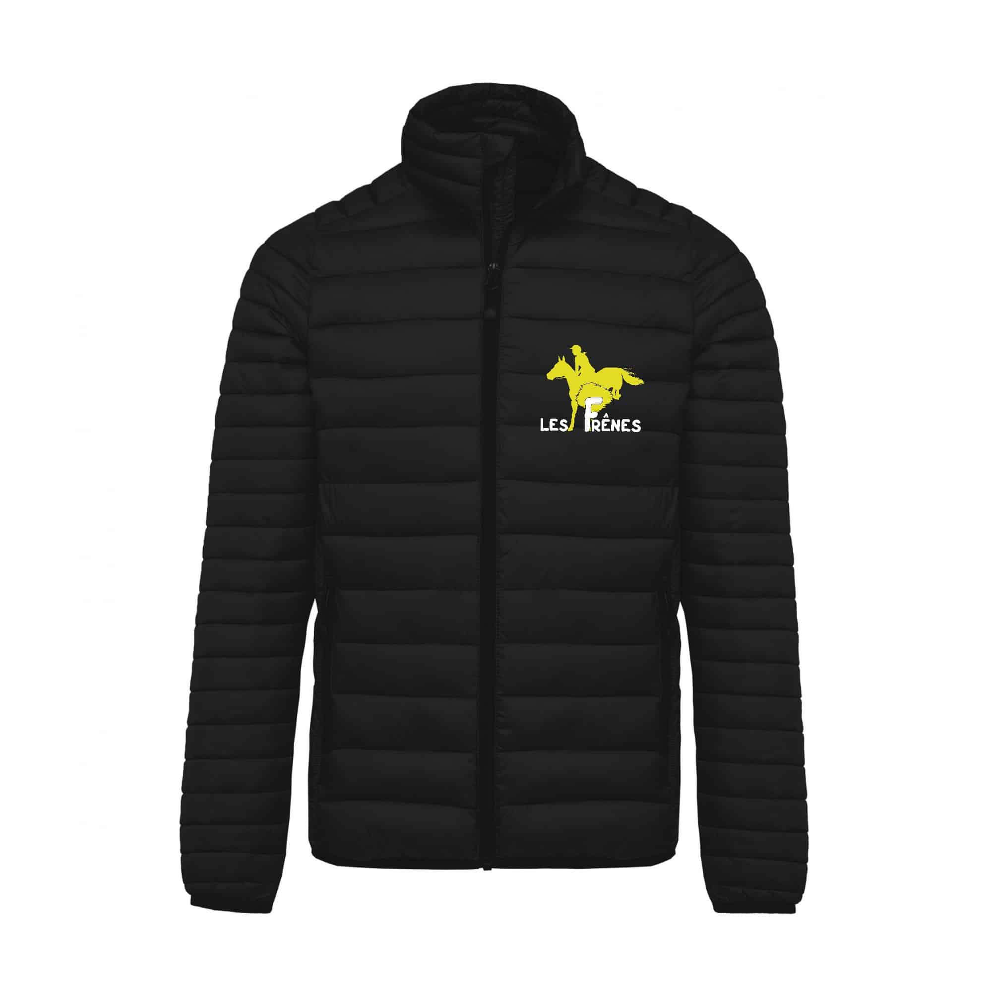 DOUDOUNE AVEC MANCHES (homme) - Centre équestre Les Frênes - Noir - K6120
