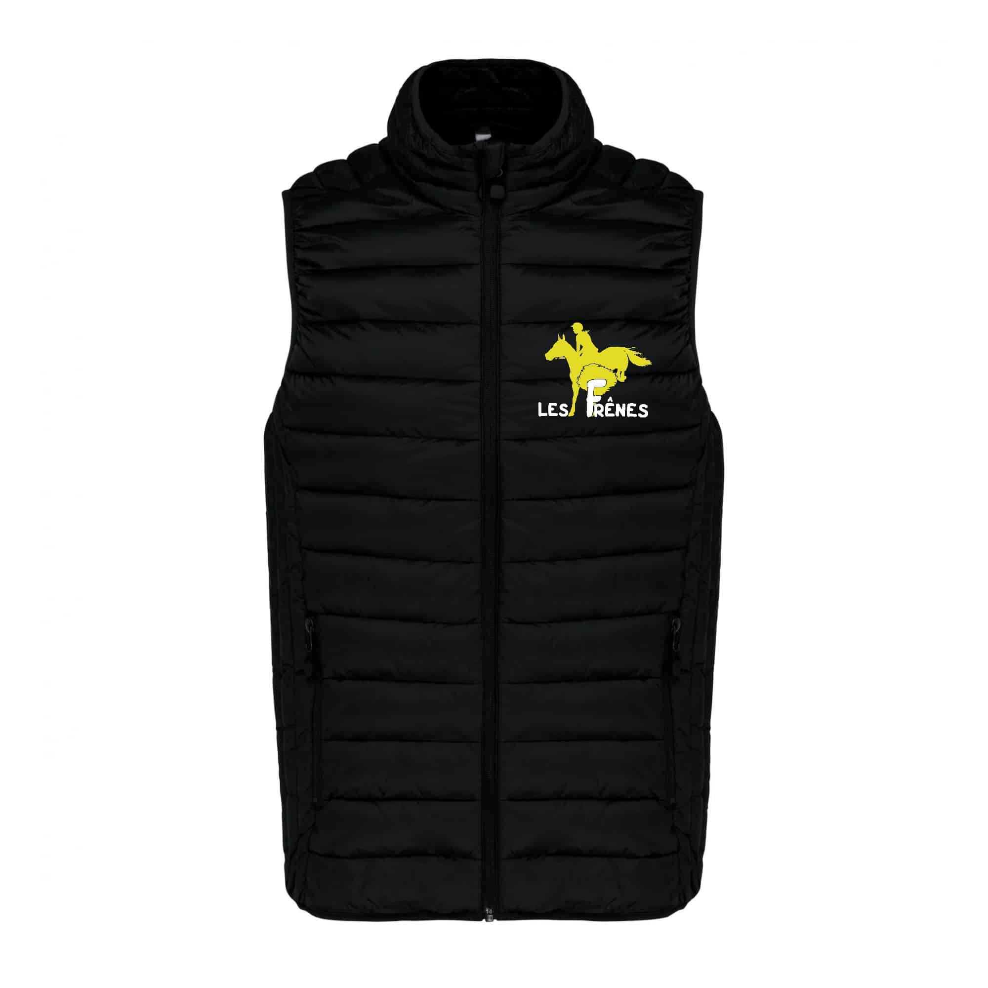 DOUDOUNE SANS MANCHES (femme) - Centre équestre Les Frênes - Noir - K6114