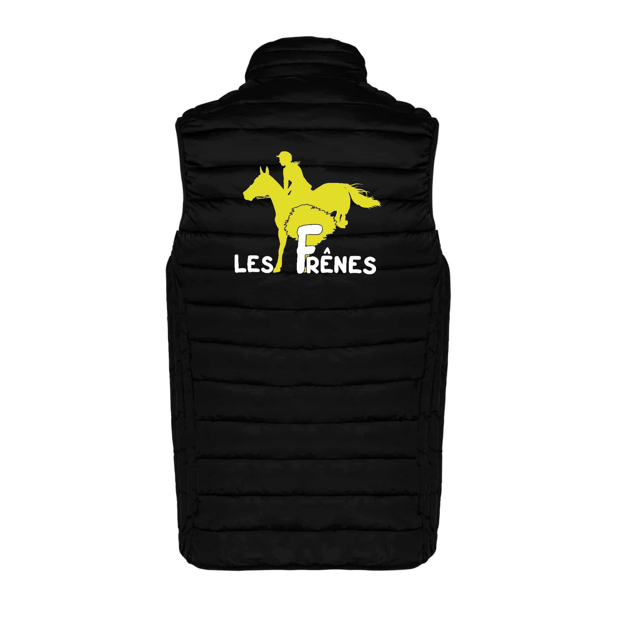 DOUDOUNE SANS MANCHES (femme) - Centre équestre Les Frênes - Noir - K6114 – Image 3
