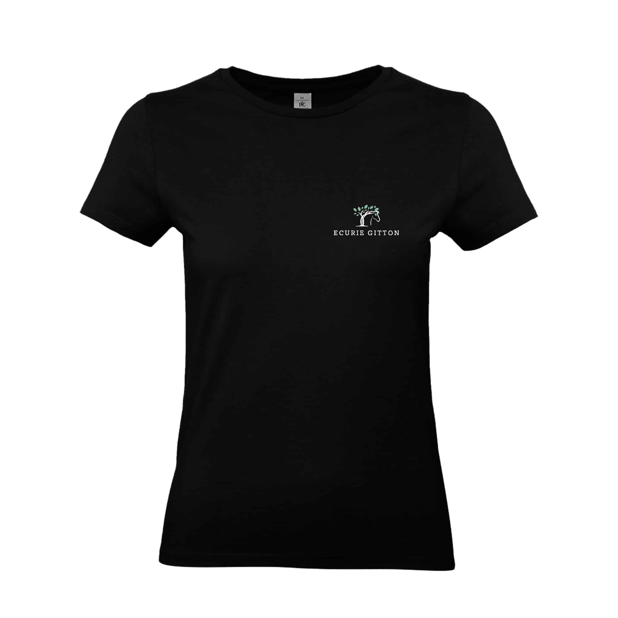 T-SHIRT (femme) - ECURIE GITTON - Noir - BC04T
