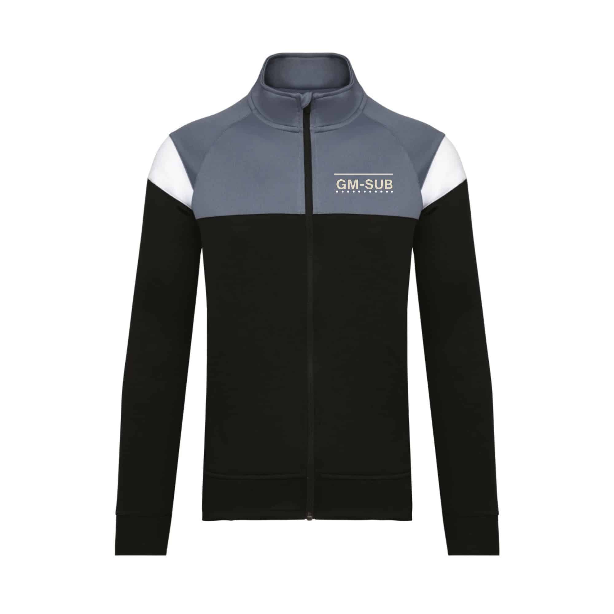 Veste de survêtement zippée (enfant) - GM SUB - Noir - PA391