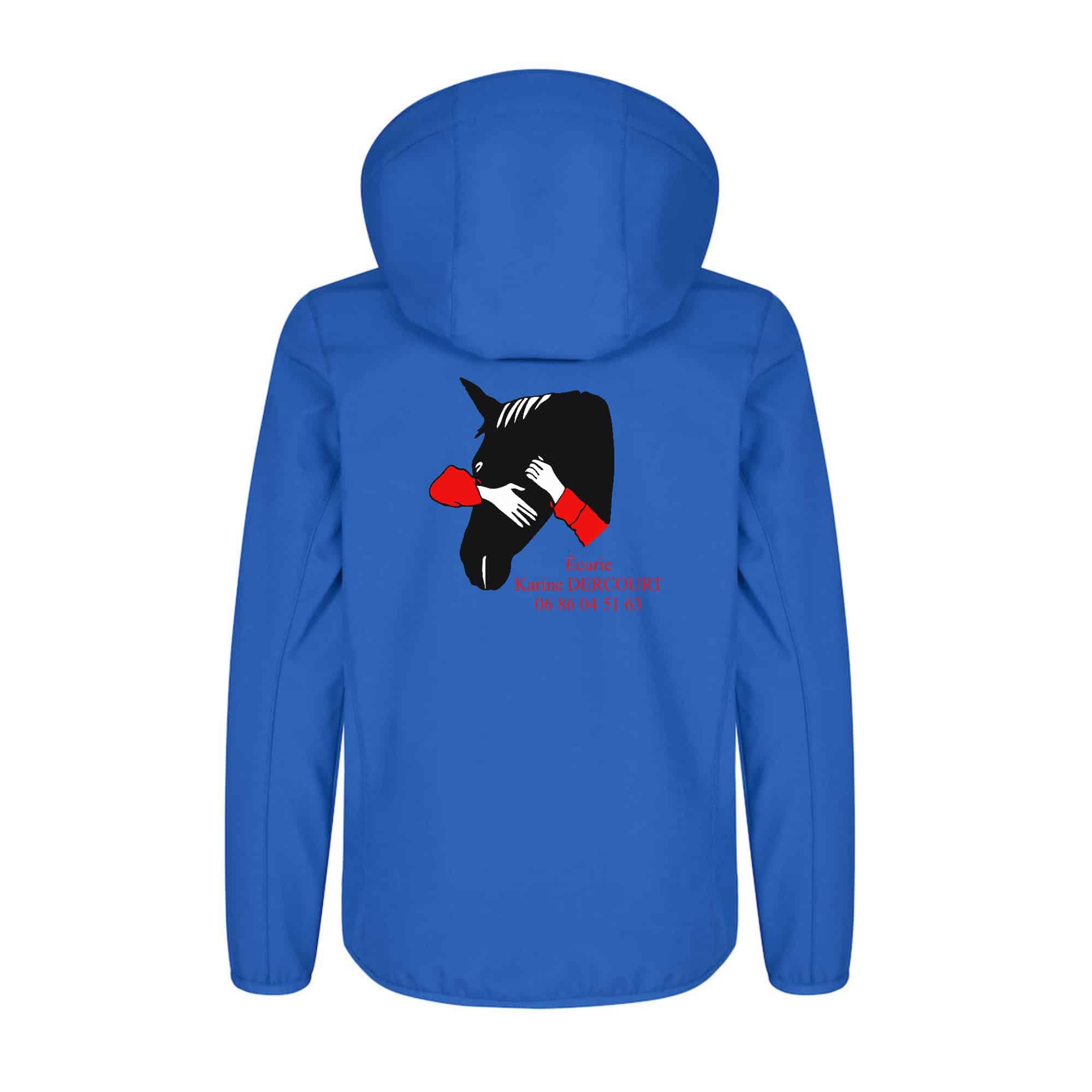 SOFTSHELL (enfant) - Écurie Karine Dercourt - Bleu roi - 0200909 – Image 2