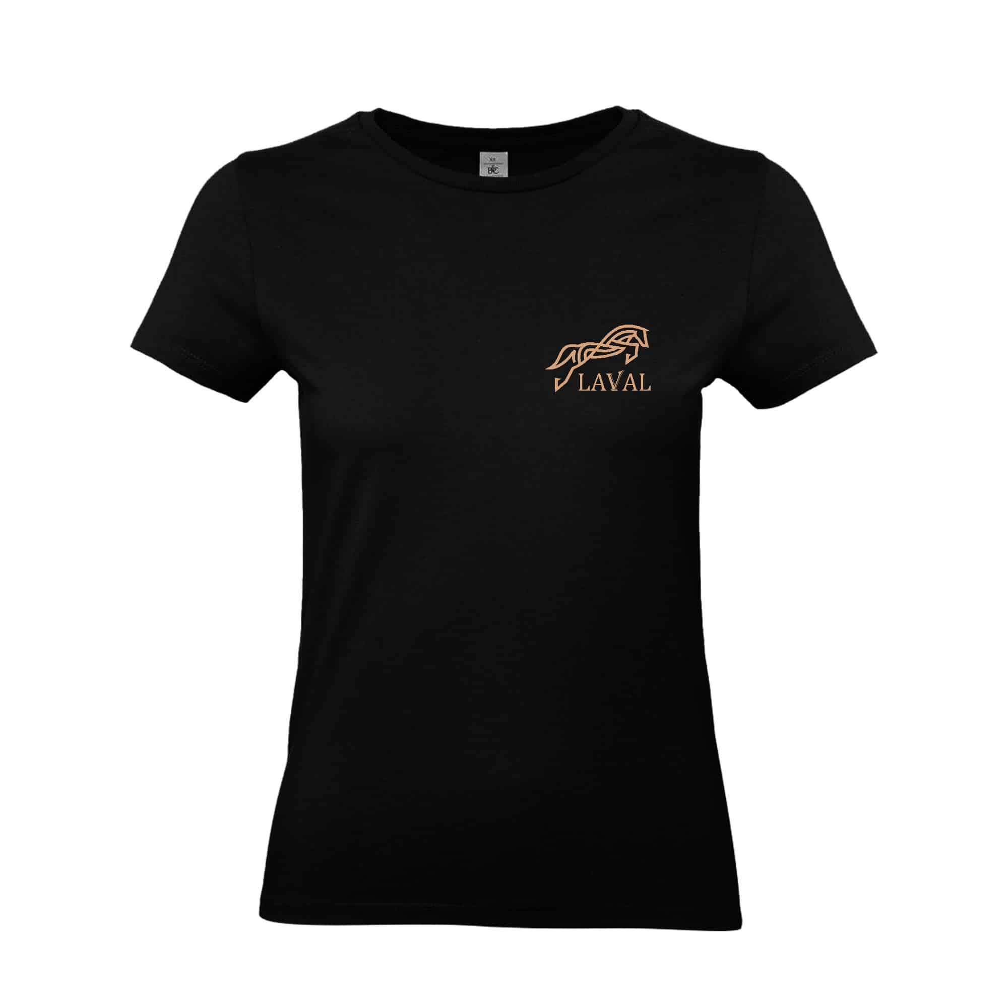 T-SHIRT (femme) - LAVAL EQUITATION - Noir - BC04T