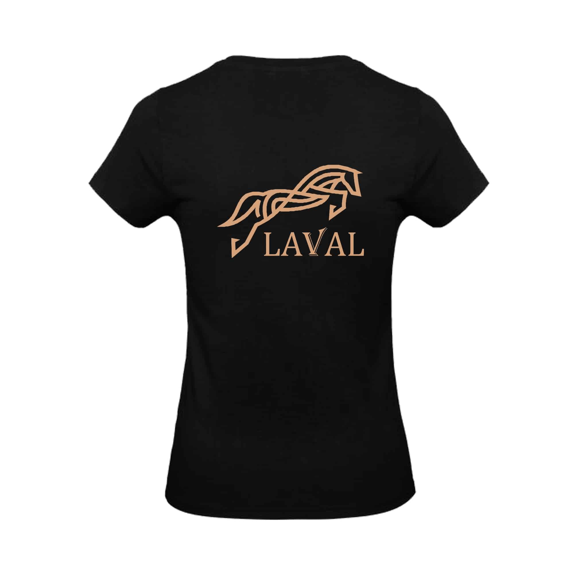 T-SHIRT (femme) - LAVAL EQUITATION - Noir - BC04T – Image 3