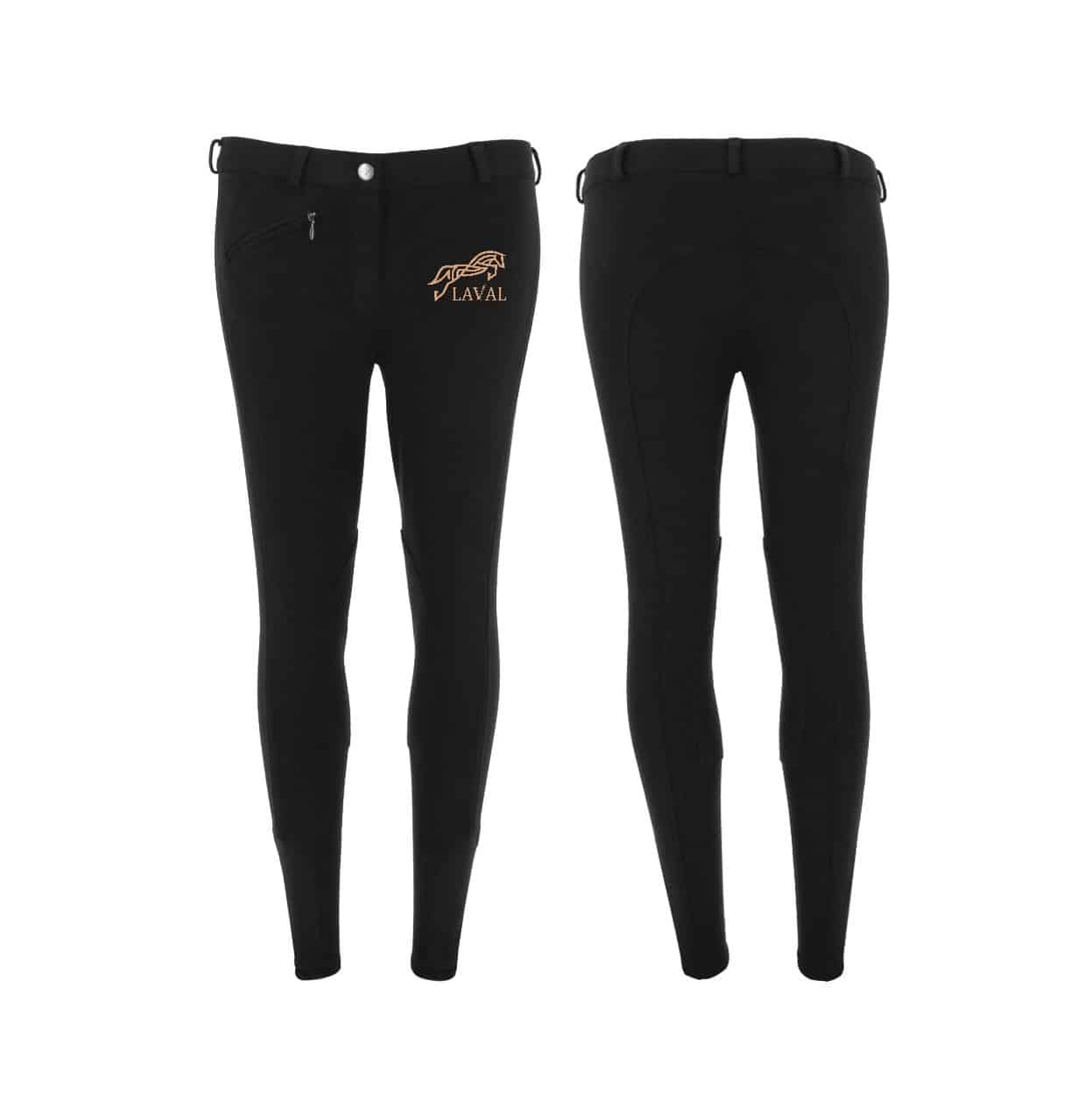 Pantalon d'équitation RIDING WORLD (enfant) - LAVAL EQUITATION - Noir - 989070
