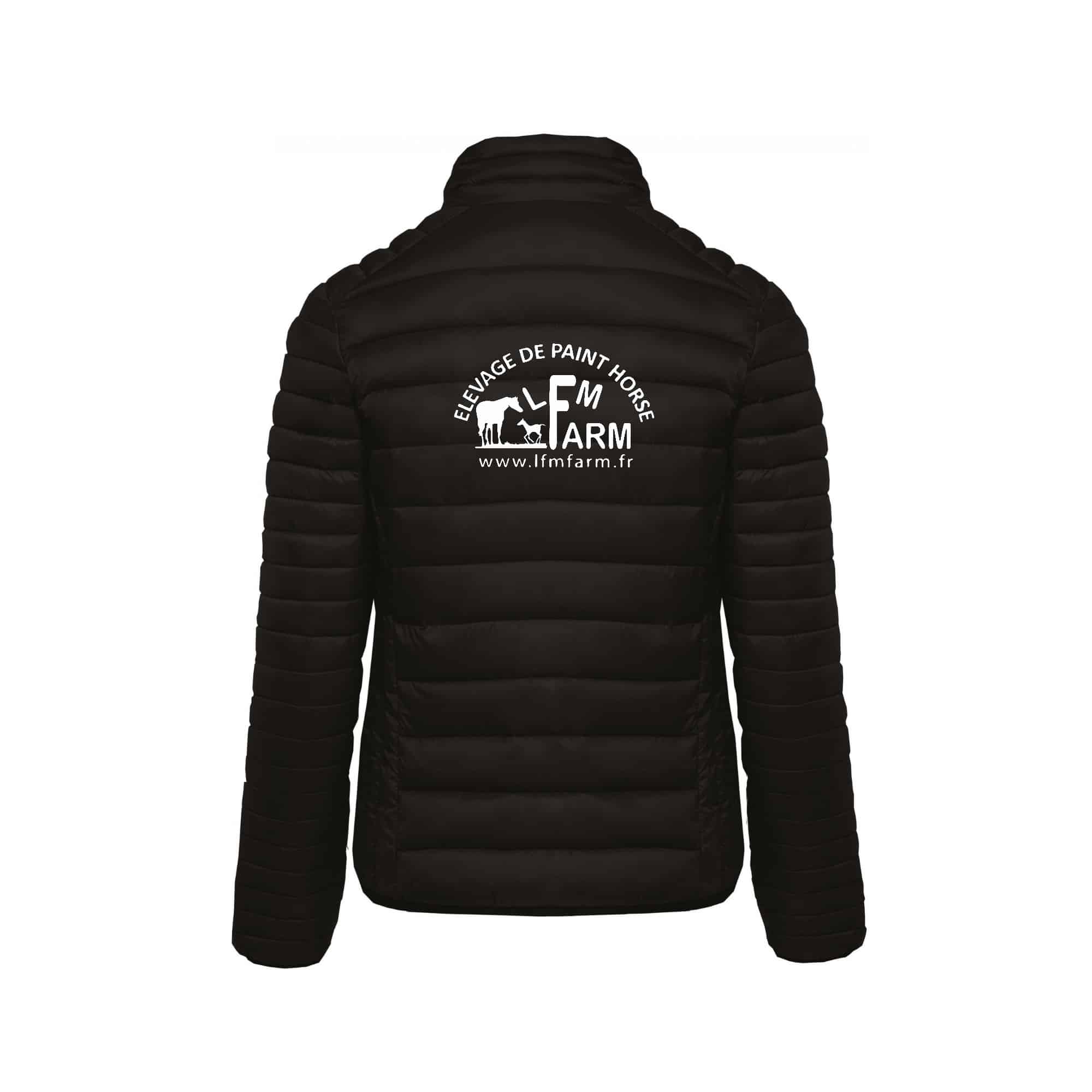 DOUDOUNE AVEC MANCHES (femme) - LFM FARM - Noir - K6121 – Image 3