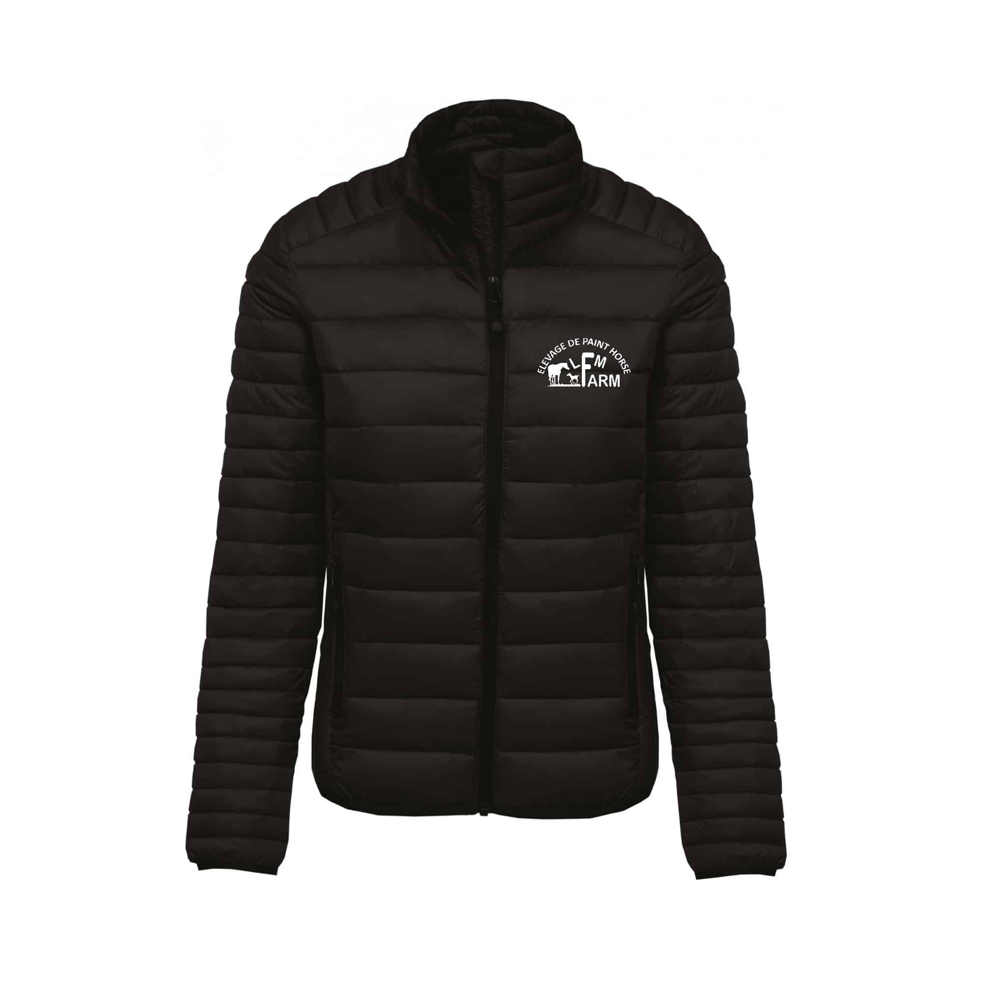 DOUDOUNE AVEC MANCHES (femme) - LFM FARM - Noir - K6121