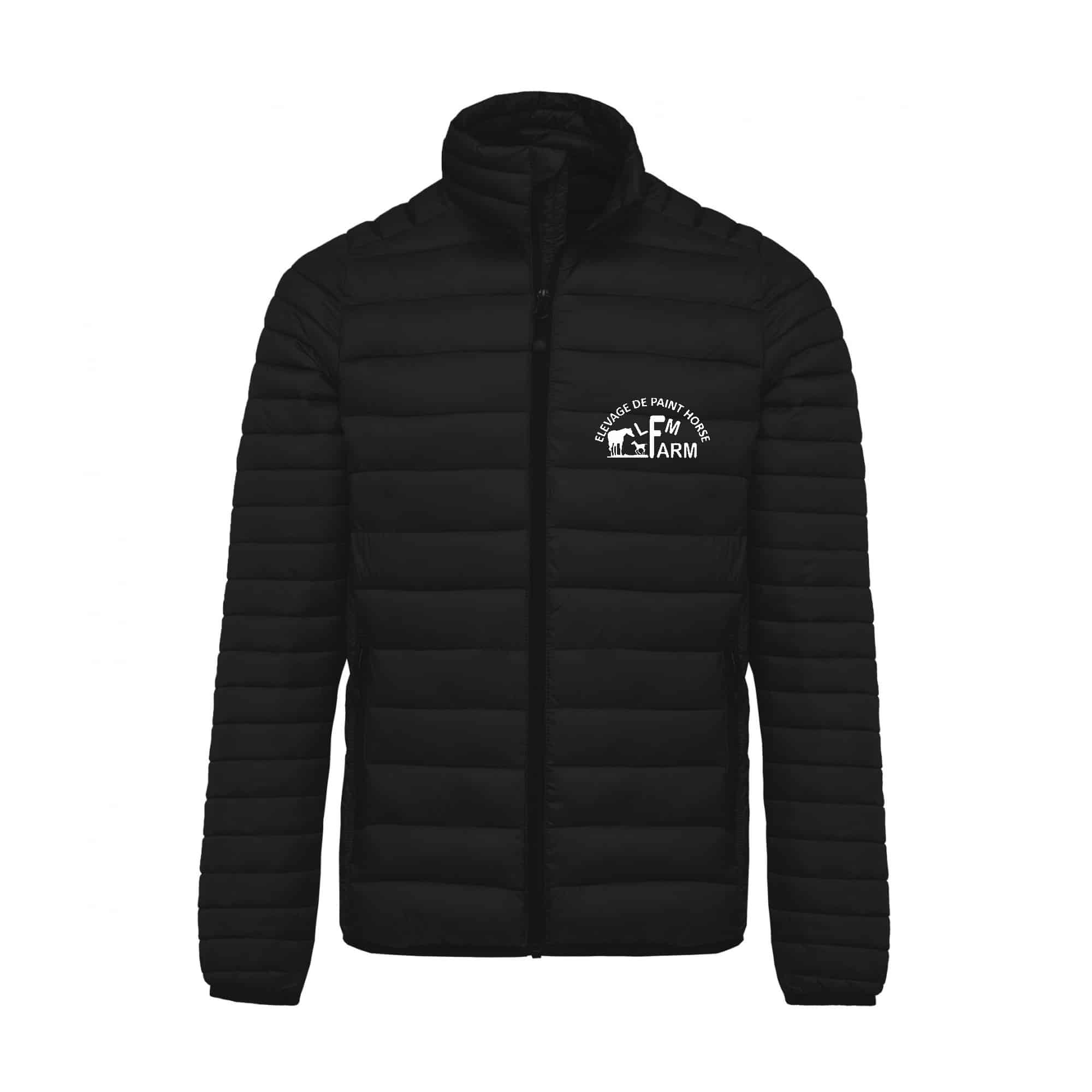 DOUDOUNE AVEC MANCHES (homme) - LFM FARM - Noir - K6120