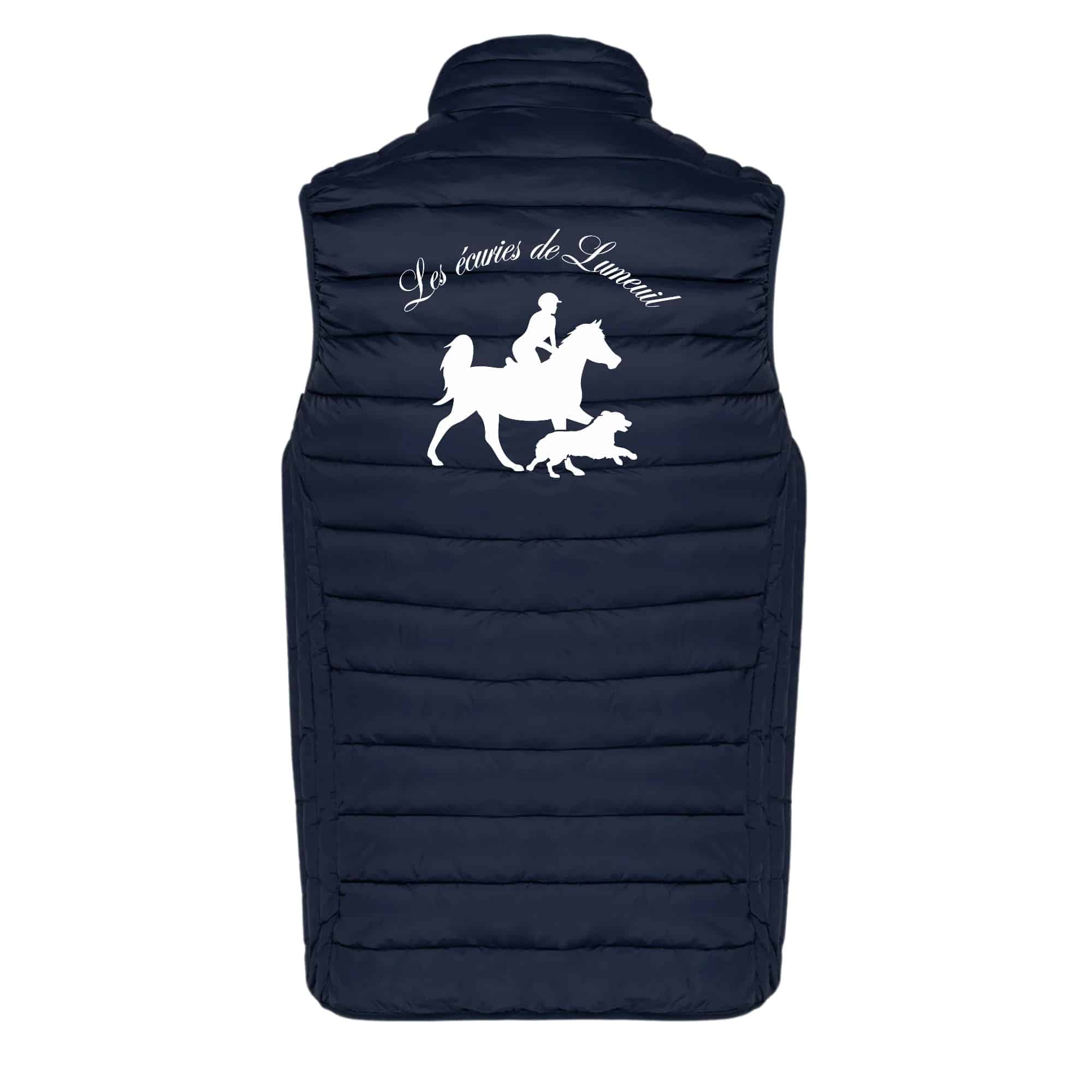 DOUDOUNE SANS MANCHES (homme) - écuries de Lumeuil - Navy - K6113 – Image 3