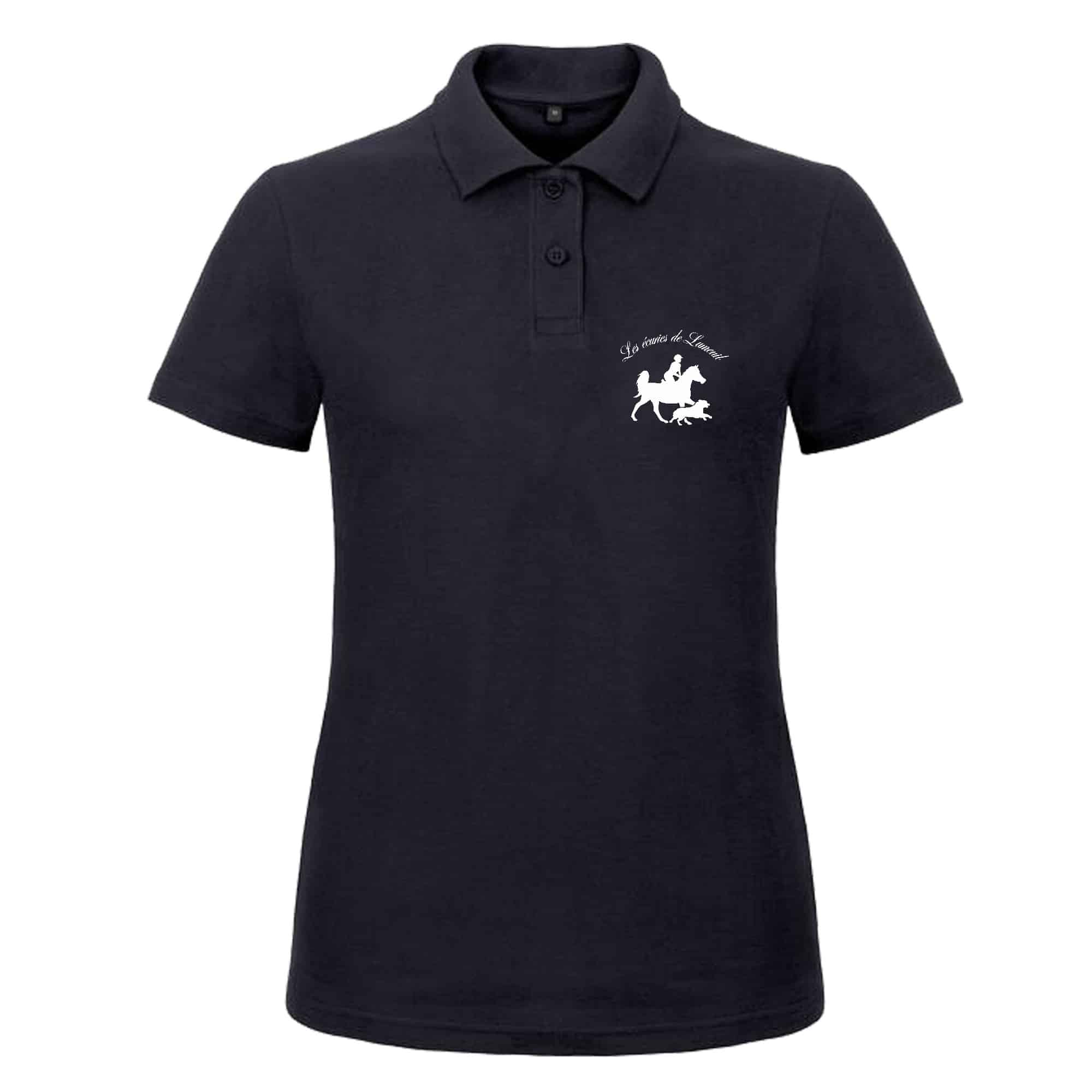 Polo premium (femme) - écuries de Lumeuil - Navy - BCW463