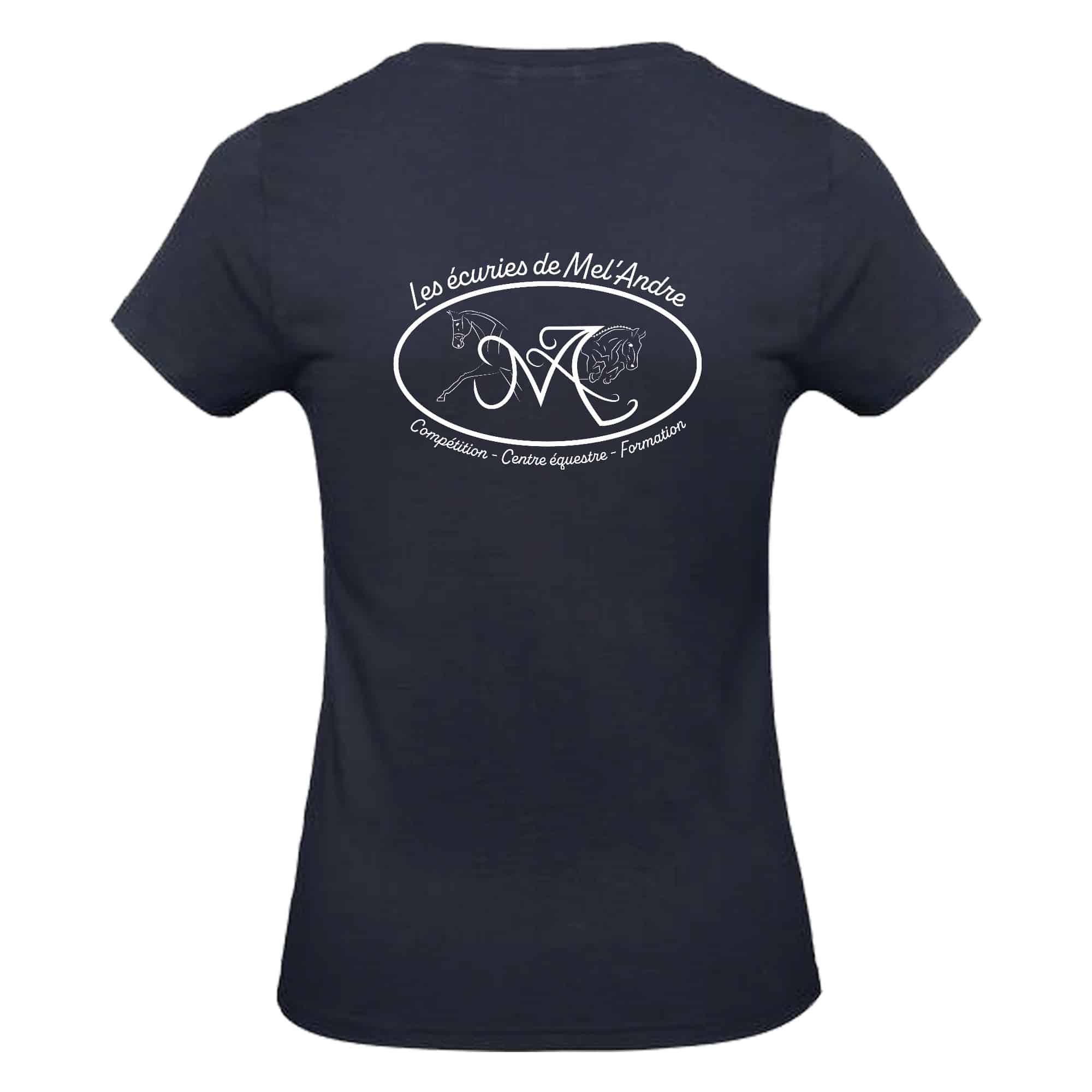 T-SHIRT (femme) - LES ECURIES DE MEL'ANDRE - BC04T – Image 3