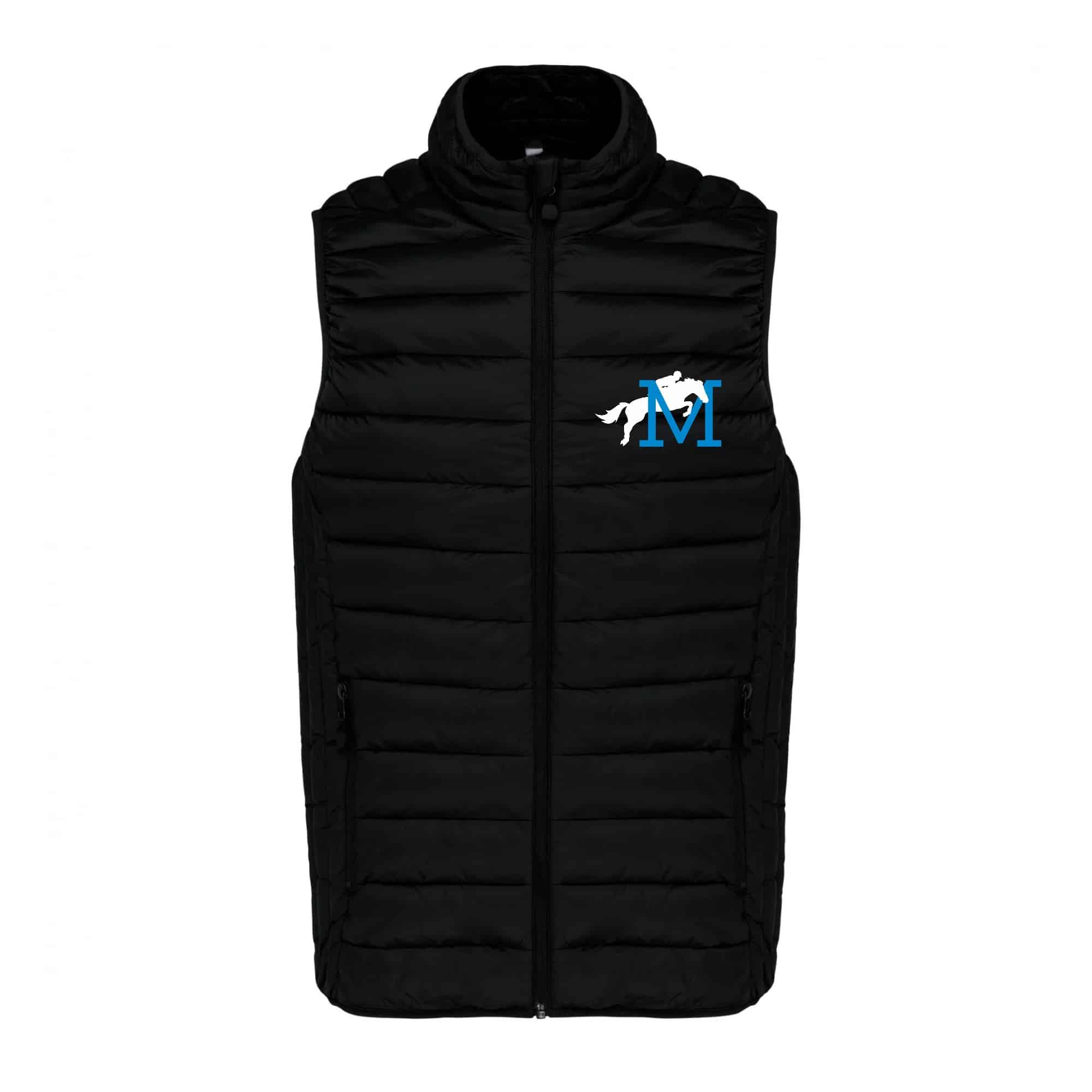 DOUDOUNE SANS MANCHES (enfant) - Ecurie du millenium - Noir - K6115