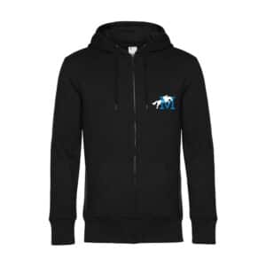 SWEAT ZIPPÉ (enfant) - Ecurie du millenium - Noir - K455