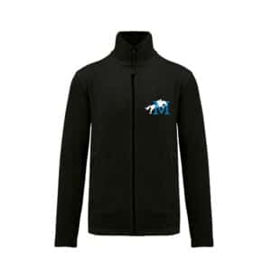 Veste micropolaire zippée (enfant) – Ecurie du millenium - Noir – K920