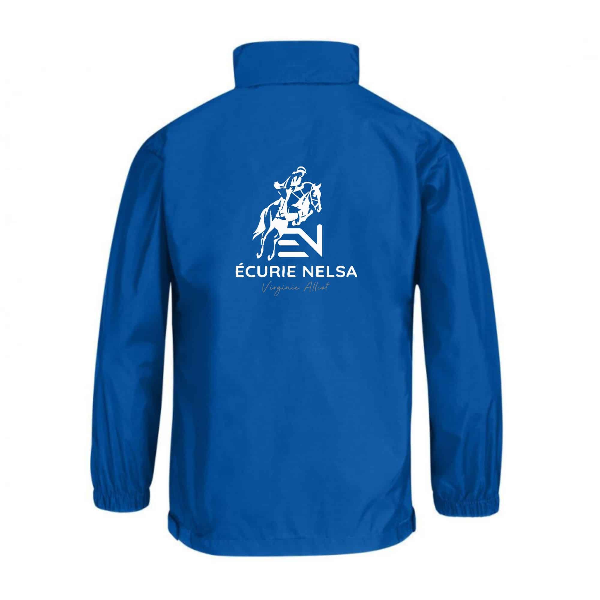 COUPE-VENT (enfant) - Écurie NELSA - Bleu roi - BC631 – Image 2