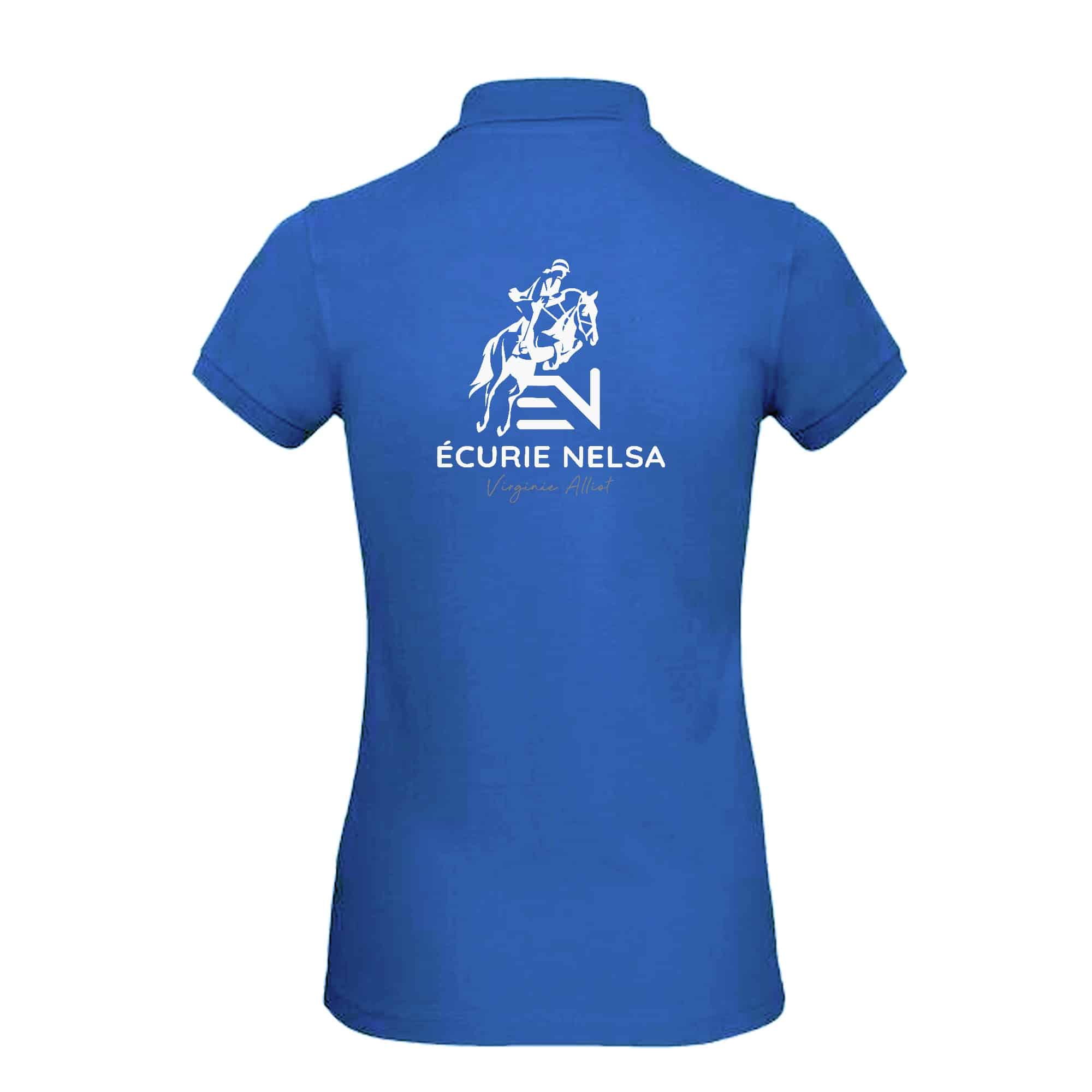 Polo premium (femme) - Écurie NELSA - Bleu roi - BCW463 – Image 2