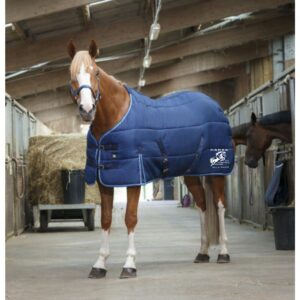 Couverture d'écurie RIDING WORLD - Haras du nouveau monde - Bleu Marine/Bleu Ciel - 400505