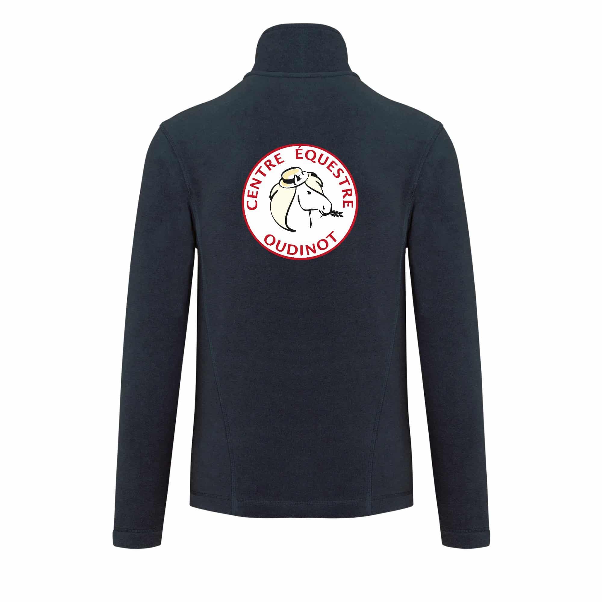 Veste micropolaire zippée (homme) – Centre équestre OUDINOT - Navy – K911 – Image 3