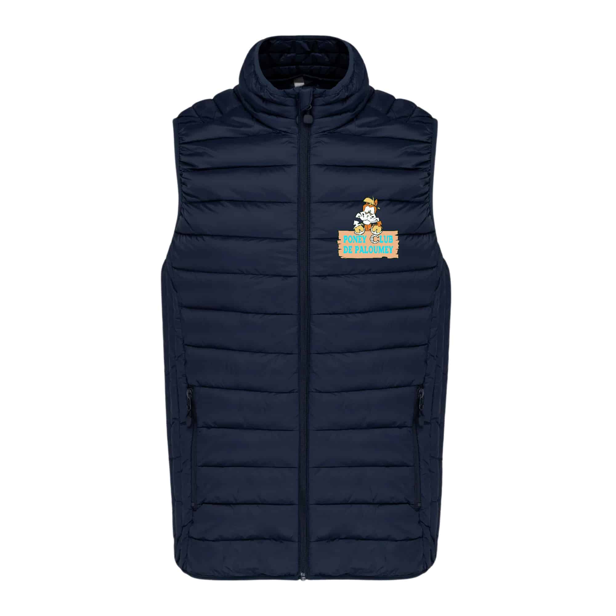 DOUDOUNE SANS MANCHES (homme) - PONEY CLUB DE PALOUMEY - Navy - K6113