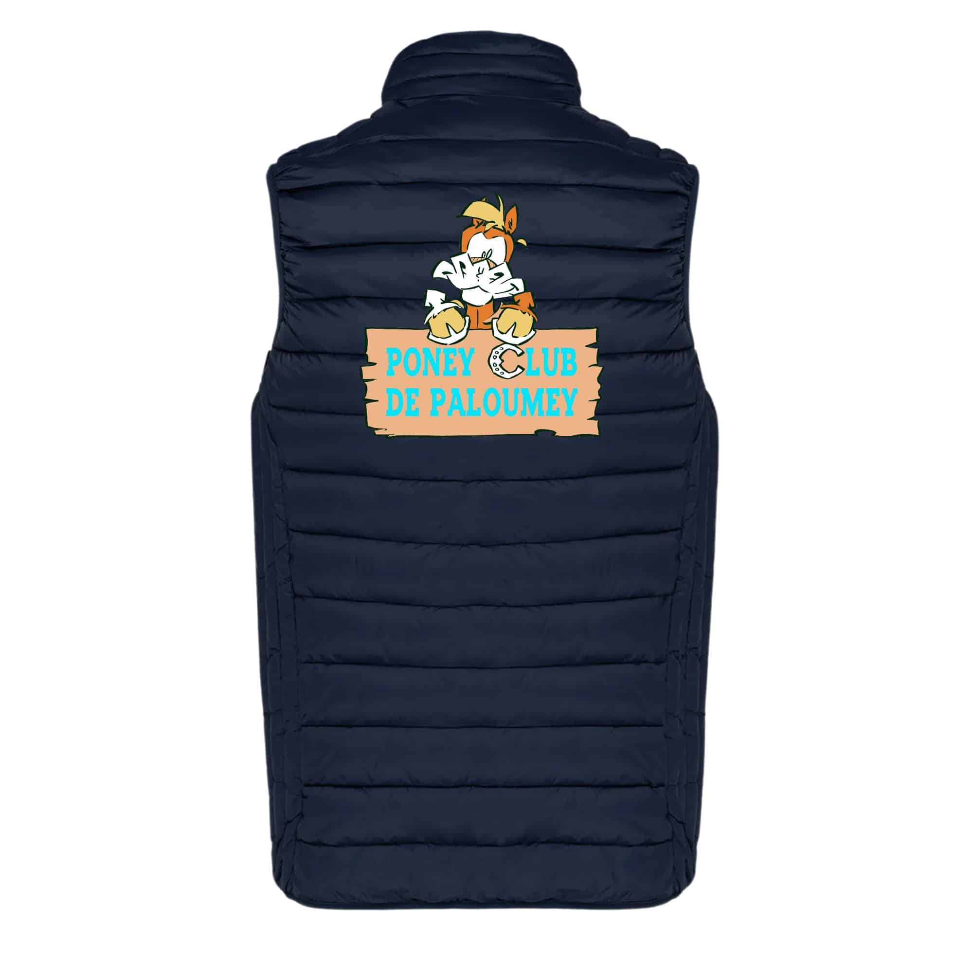 DOUDOUNE SANS MANCHES (homme) - PONEY CLUB DE PALOUMEY - Navy - K6113 – Image 3