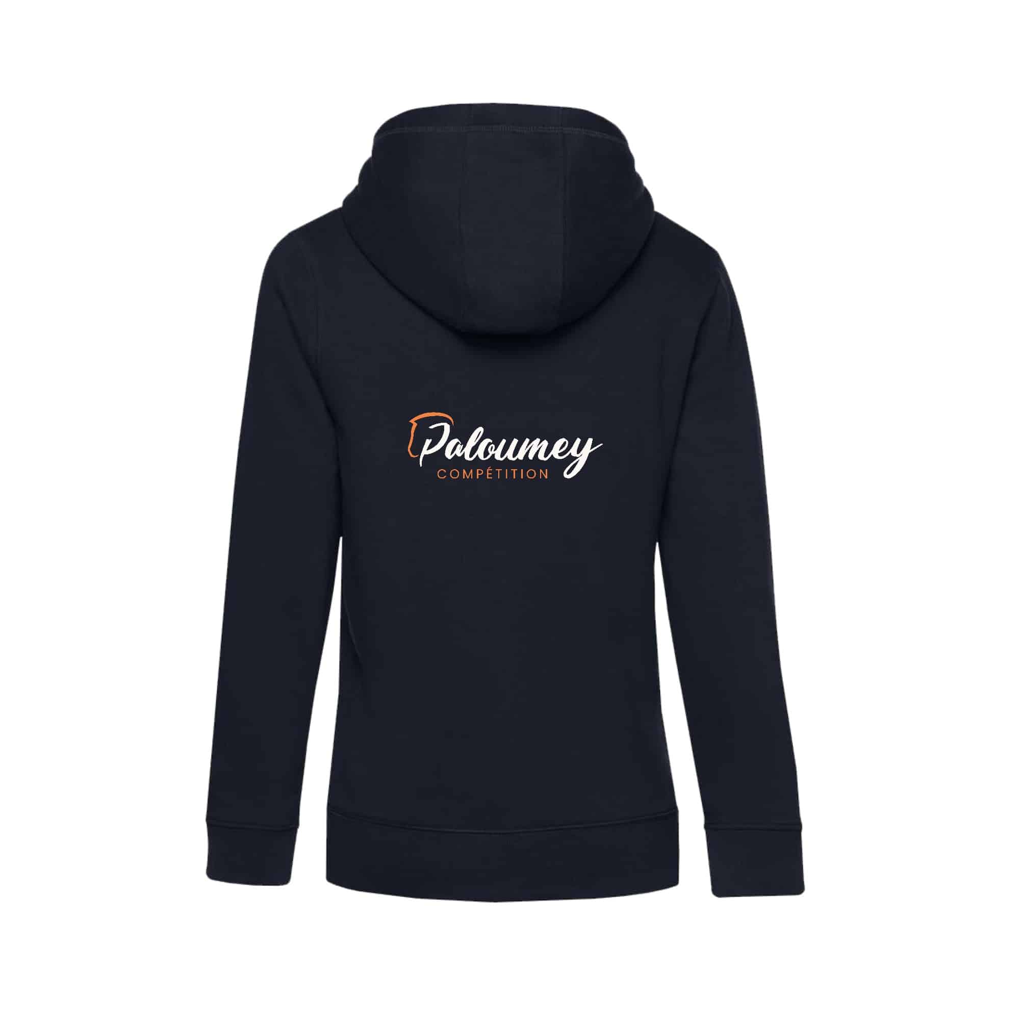 SWEAT ZIPPÉ (femme) - PONEY CLUB DE PALOUMEY - Navy - BCW03Q – Image 4