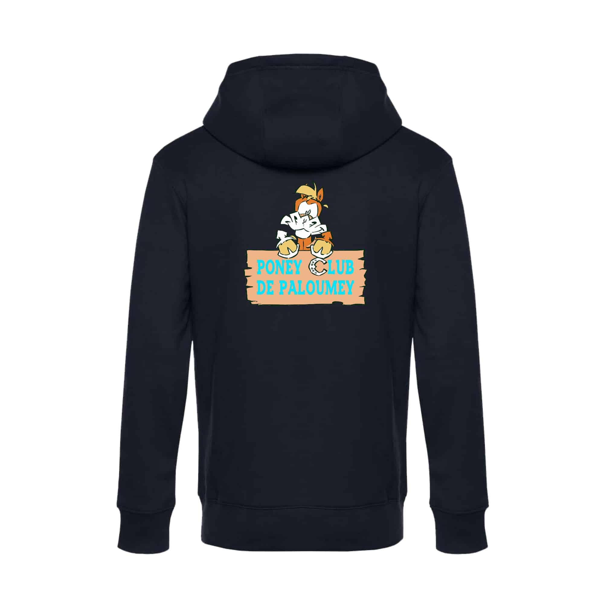 SWEAT ZIPPÉ (enfant) - PONEY CLUB DE PALOUMEY - Navy - K455 – Image 3