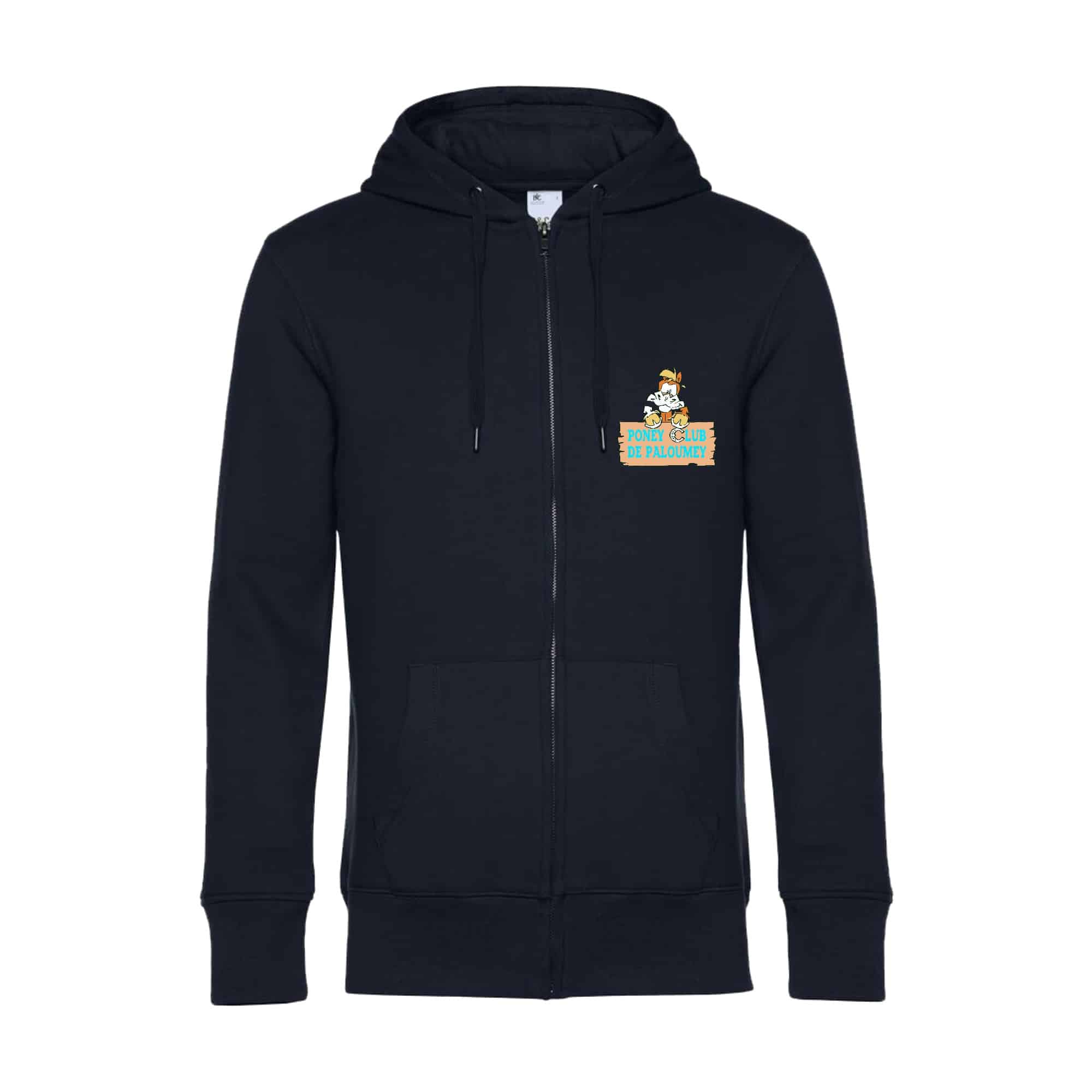 SWEAT ZIPPÉ (enfant) - PONEY CLUB DE PALOUMEY - Navy - K455