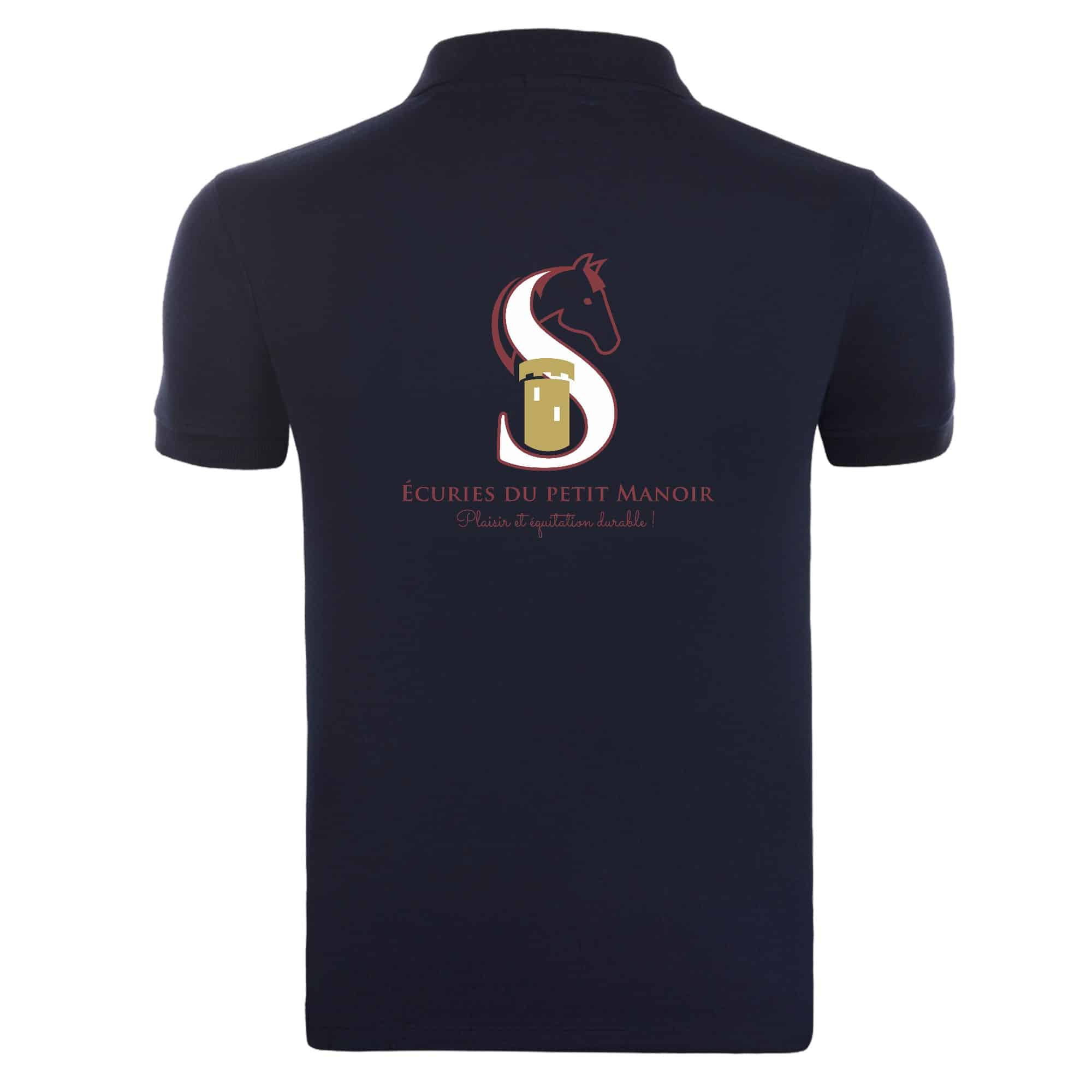 POLO (homme) - LES ECURIES DU PETIT MANOIR - Navy - BCID1 – Image 3