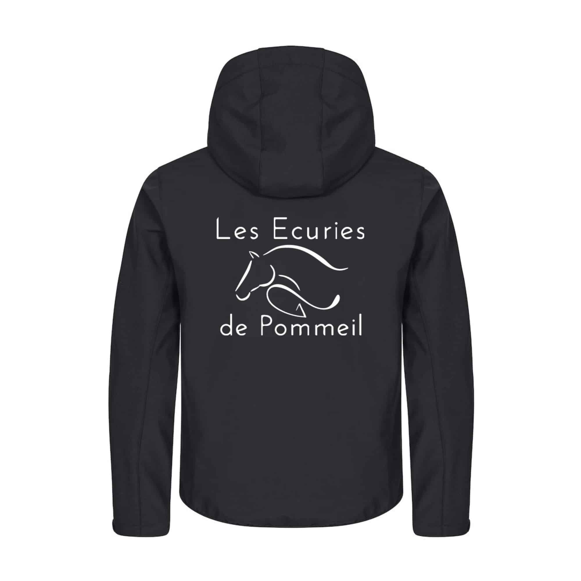 SOFTSHELL "Classic" (homme) - Les écuries de pommeil - Noir - 0200912 – Image 3