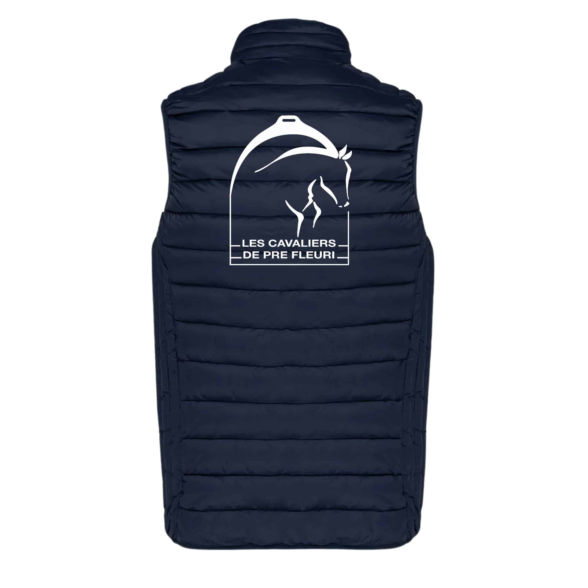 DOUDOUNE SANS MANCHES (homme) - Les cavaliers de pré fleuri - Navy - K6113 – Image 3