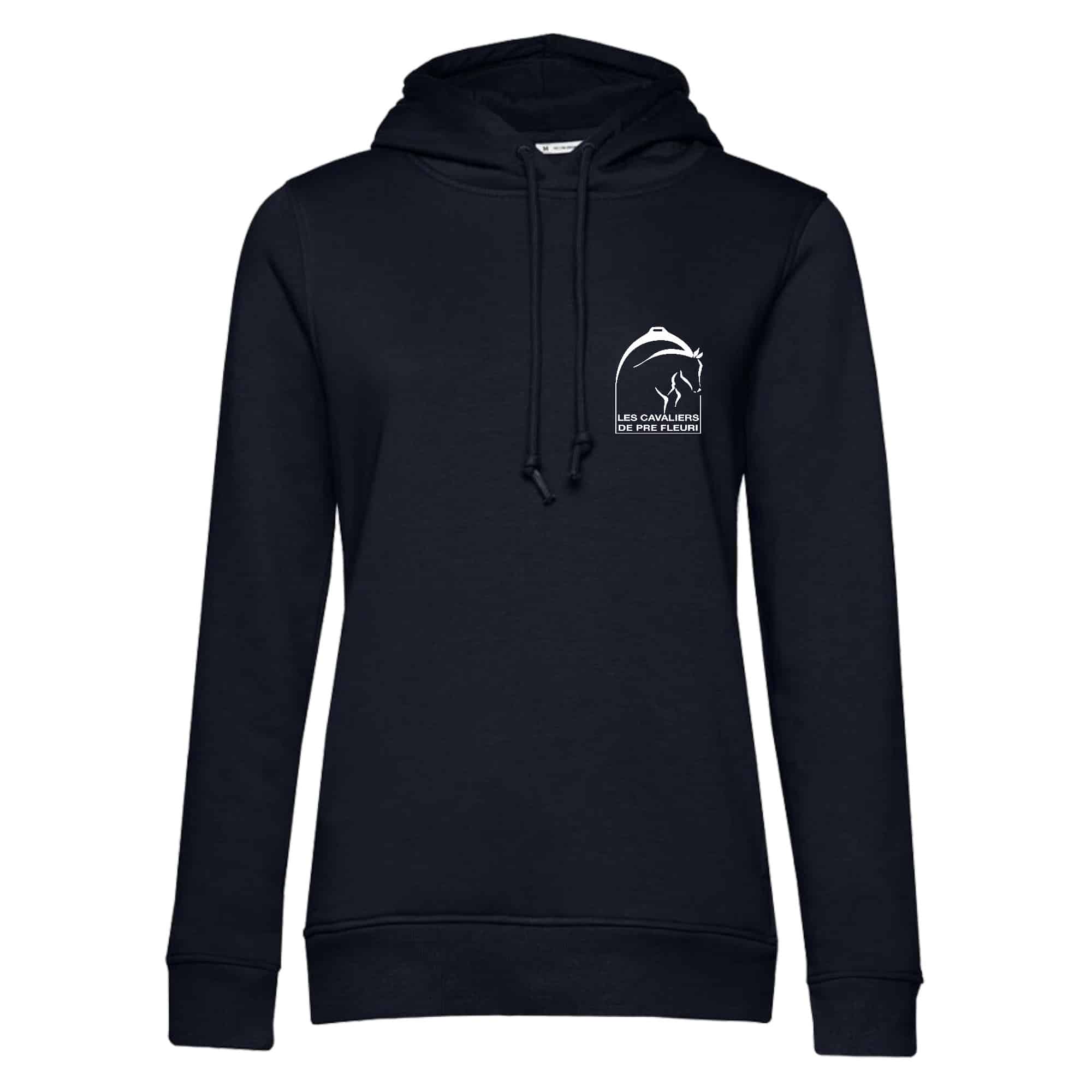 SWEAT A CAPUCHE (femme) – Les cavaliers de pré fleuri - Navy - BCW34B