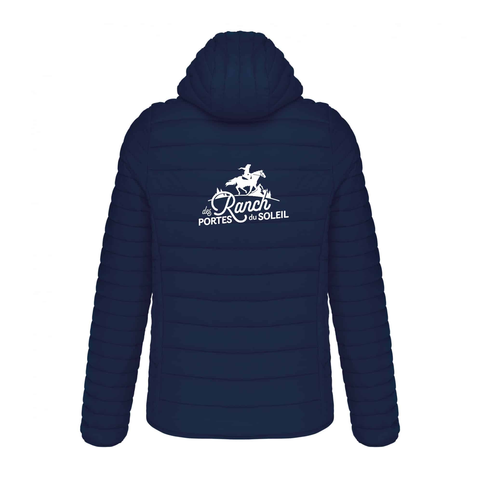 DOUDOUNE AVEC MANCHES ET CAPUCHE (homme) - Ranch des Portes du Soleil - Navy - K6110 – Image 3