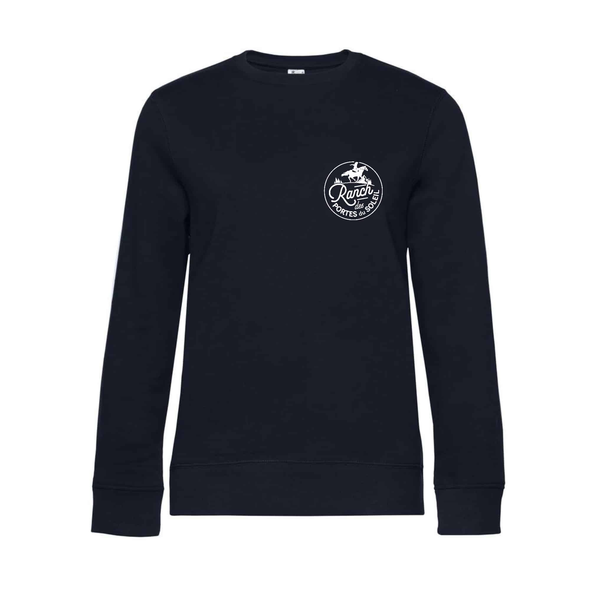 SWEAT COL ROND (femme) - Ranch des Portes du Soleil - Navy - BCW01Q