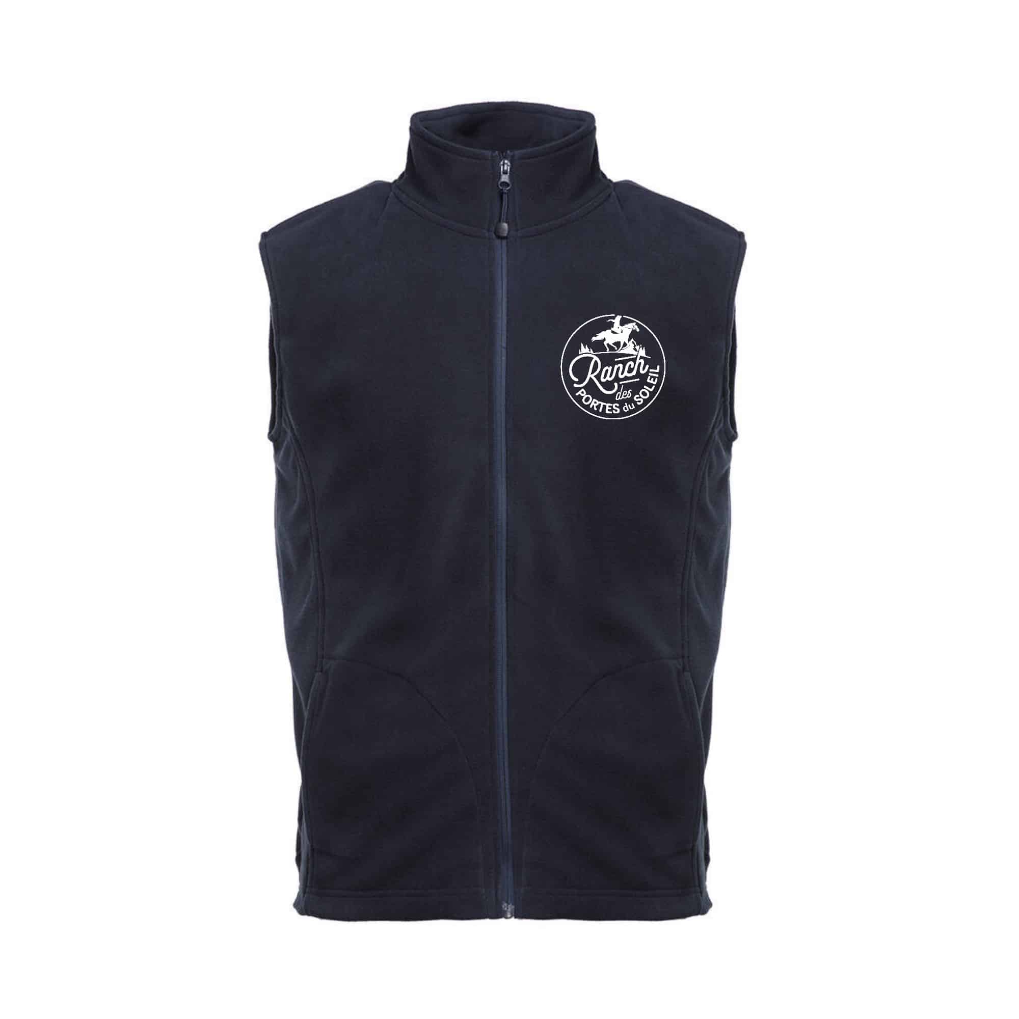 Veste micropolaire zippée sans manches (femme) – Ranch des Portes du Soleil - Navy - K906