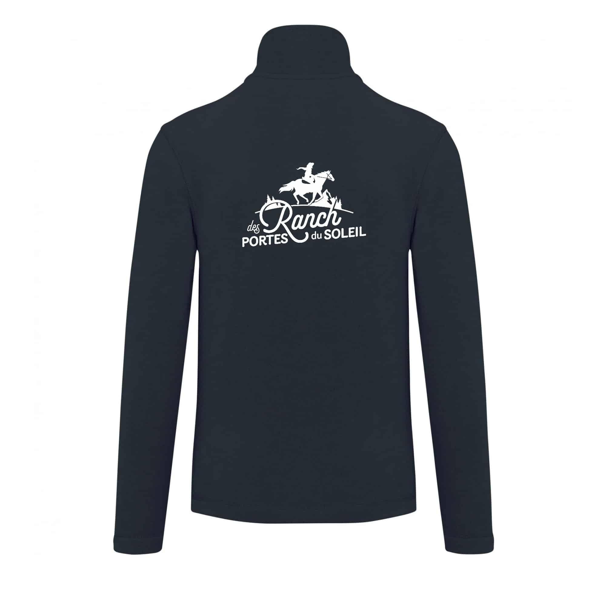 Veste micropolaire zippée (homme) – Ranch des Portes du Soleil - Navy – K911 – Image 3