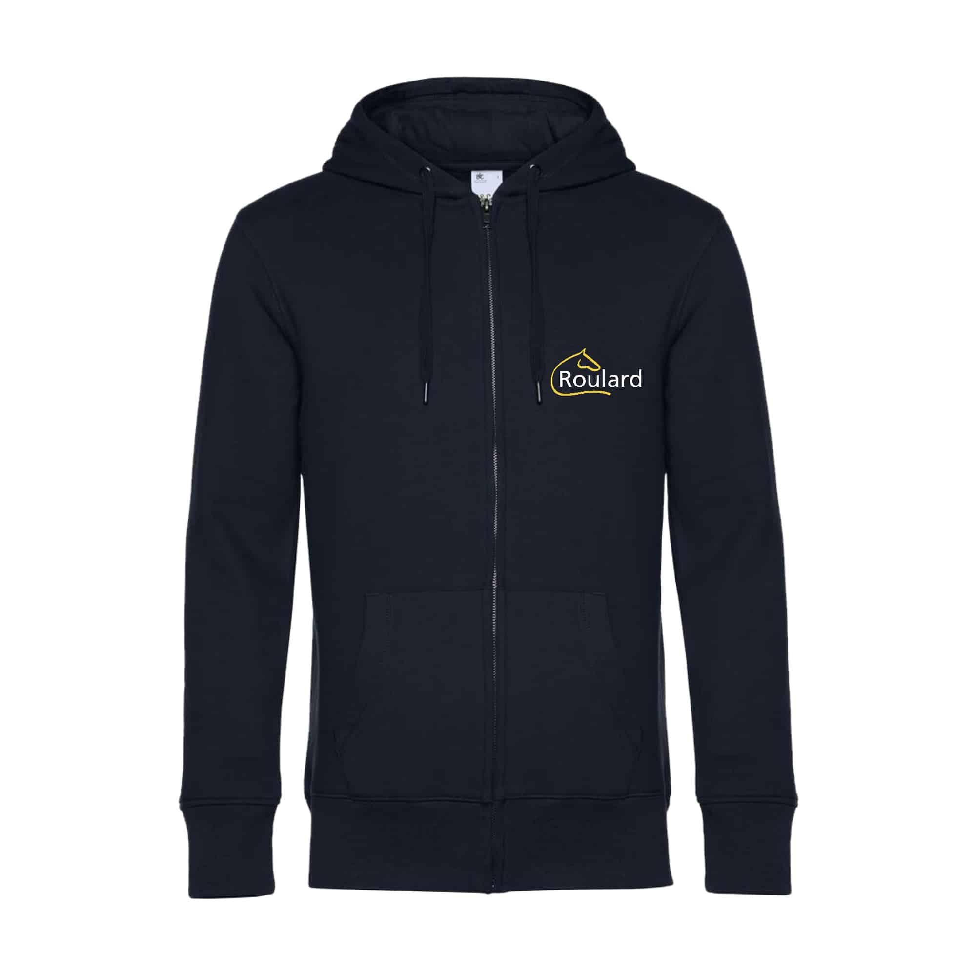 SWEAT ZIPPÉ (Homme) - SCEA la ferme ouverte - Navy - BCU03K