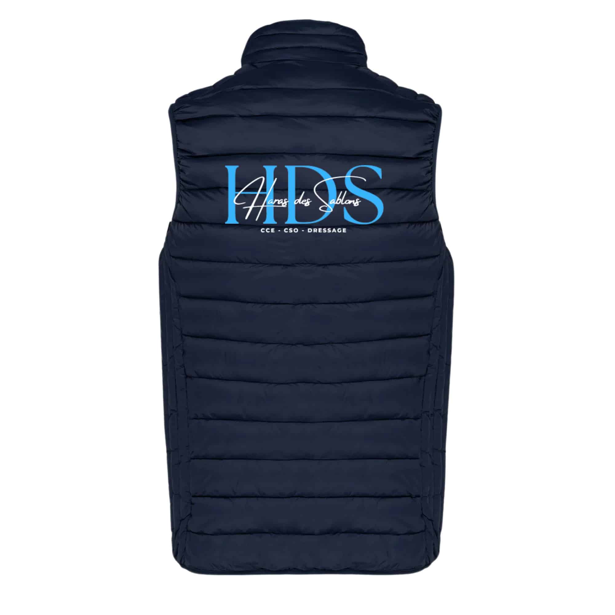 DOUDOUNE SANS MANCHES (homme) - Haras des Sablons - Navy - K6113 – Image 3