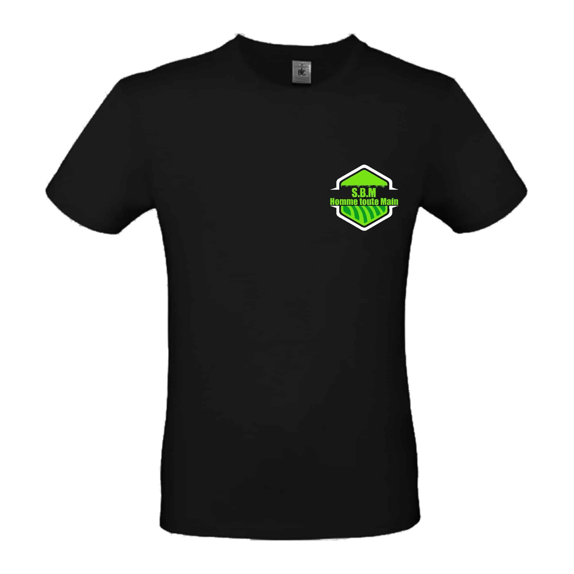 T-SHIRT (homme) - S.B.M - Noir - BC03T