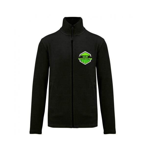 Veste micropolaire zippée (femme) – S.B.M - Noir – K907