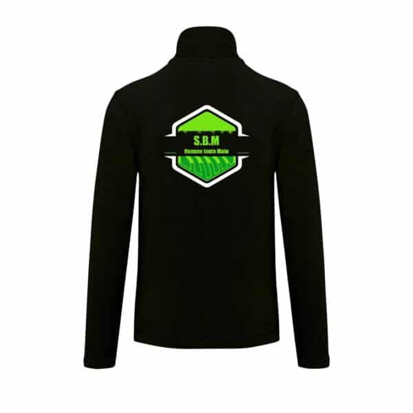 Veste micropolaire zippée (femme) – S.B.M - Noir – K907 – Image 2