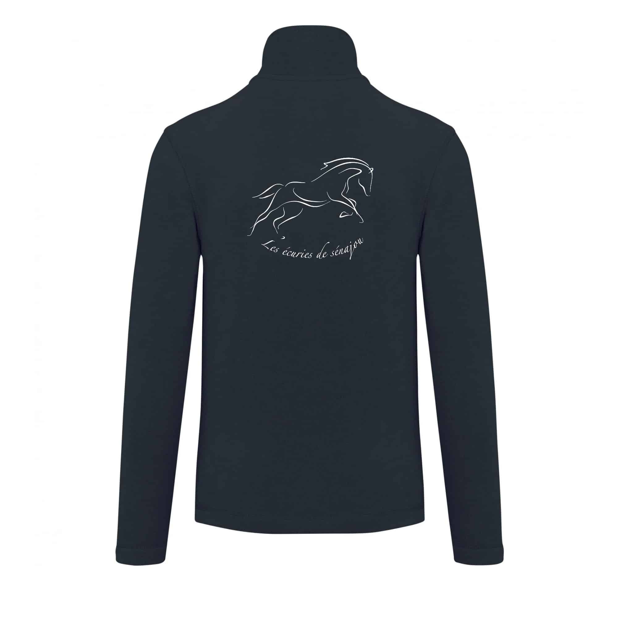 Veste micropolaire zippée (homme) – ECURIE DE SENAJOU - Navy – K911 – Image 3