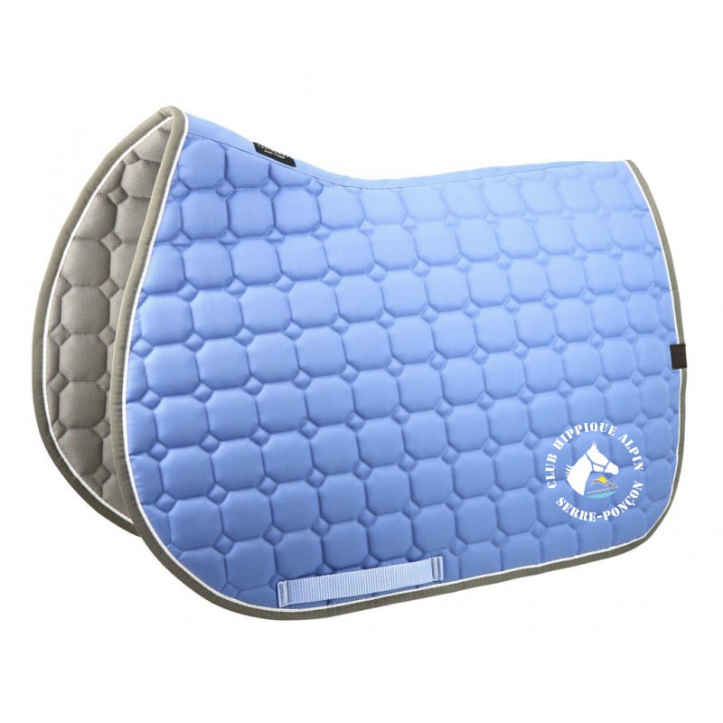 Tapis de selle Equithème "Orion" - Club Hippique Alpin Serre-Ponçon - Bleu ciel - 20477