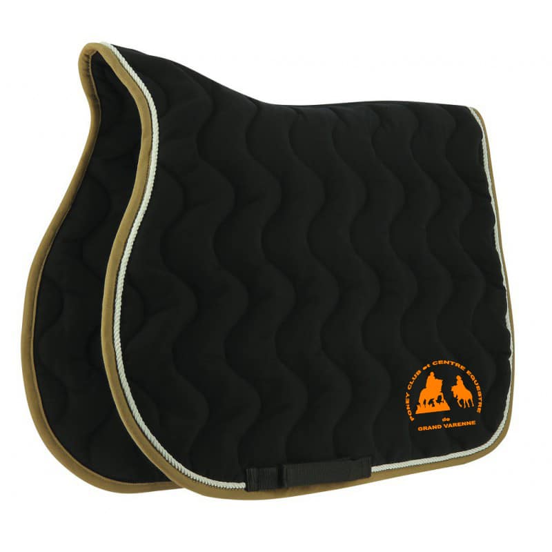 Tapis de selle Equithème "Orion" - Centre équestre de Grand Varenne - Noir - 20477