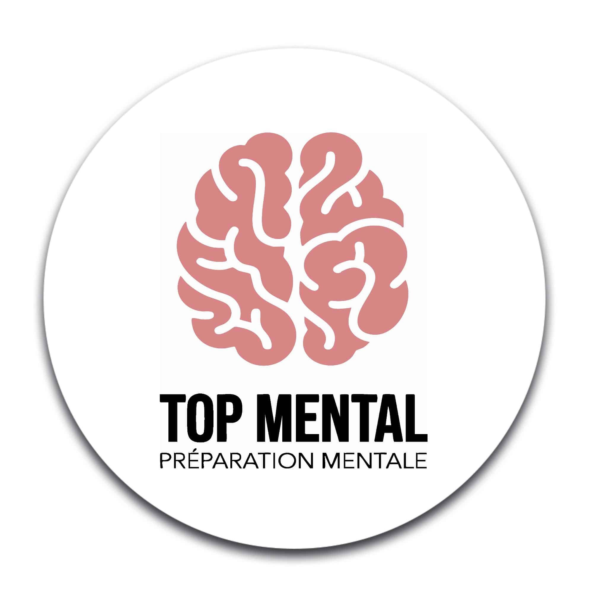 STICKER ROND - Top mental - STI001