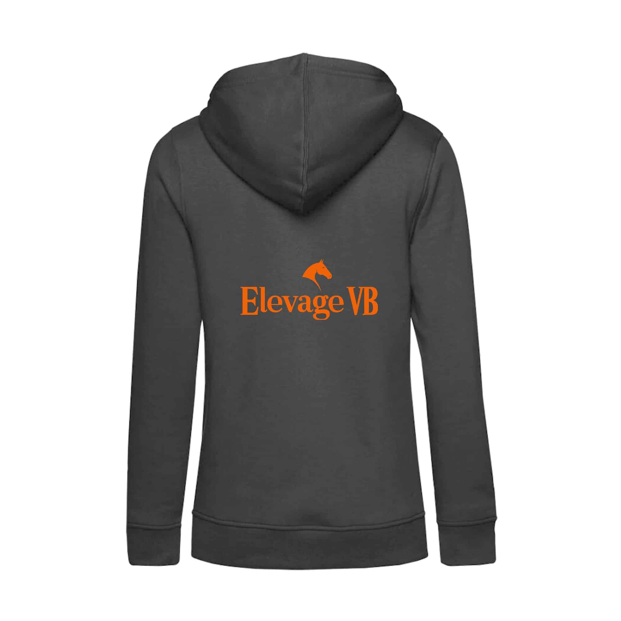 SWEAT A CAPUCHE (femme) – ELEVAGE VB - Gris Anthracite - BCW34B – Image 3