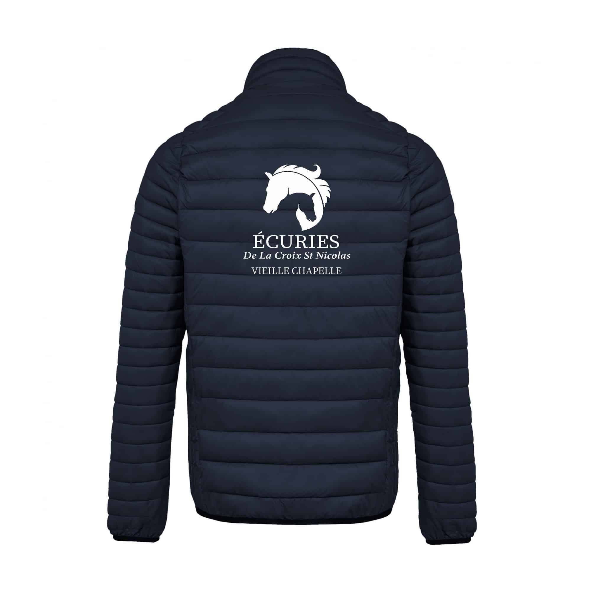 DOUDOUNE AVEC MANCHES (homme) - ECURIES de La Croix Saint Nicolas - Navy - K6120 – Image 3