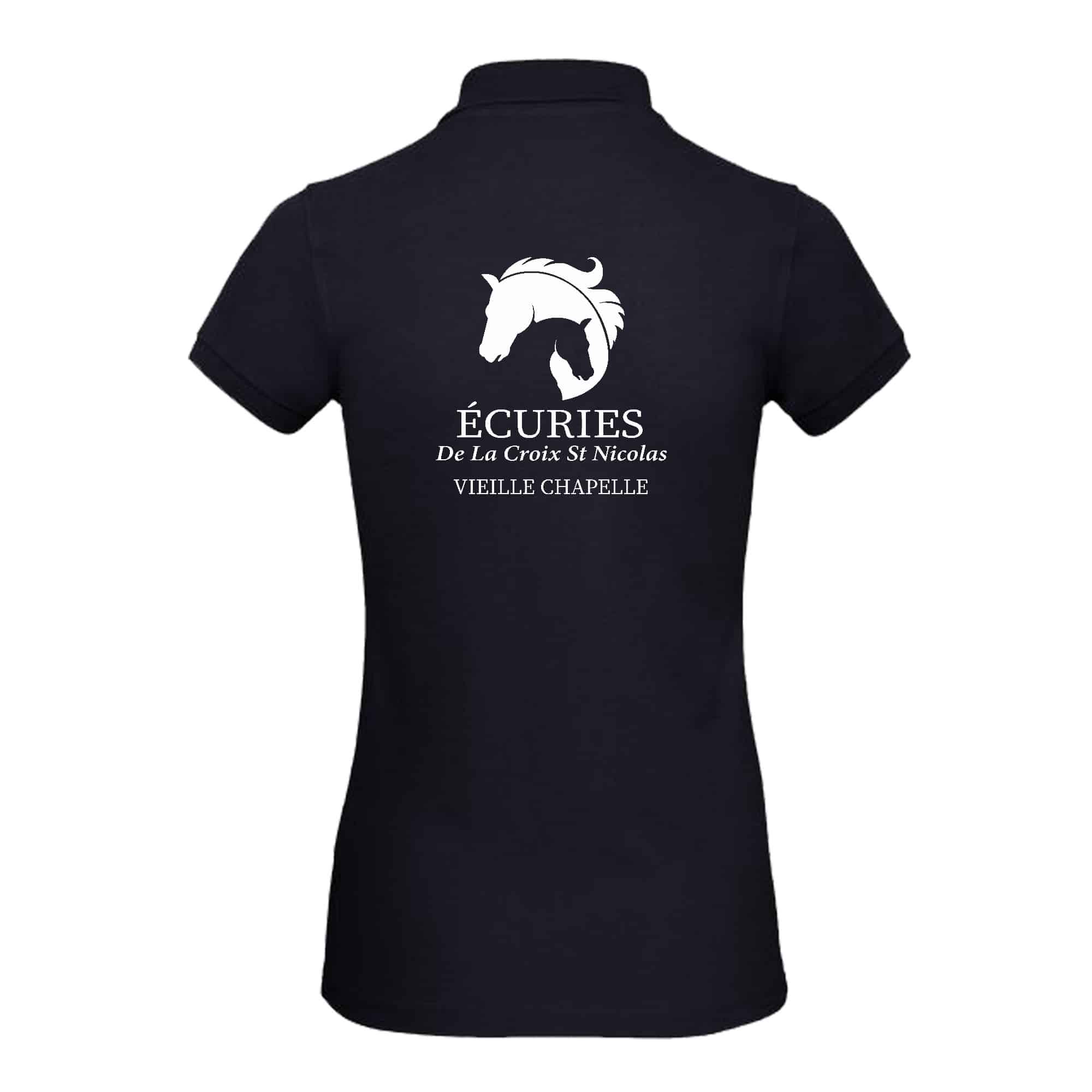 Polo premium (femme) - ECURIES de La Croix Saint Nicolas - Navy - BCW463 – Image 2