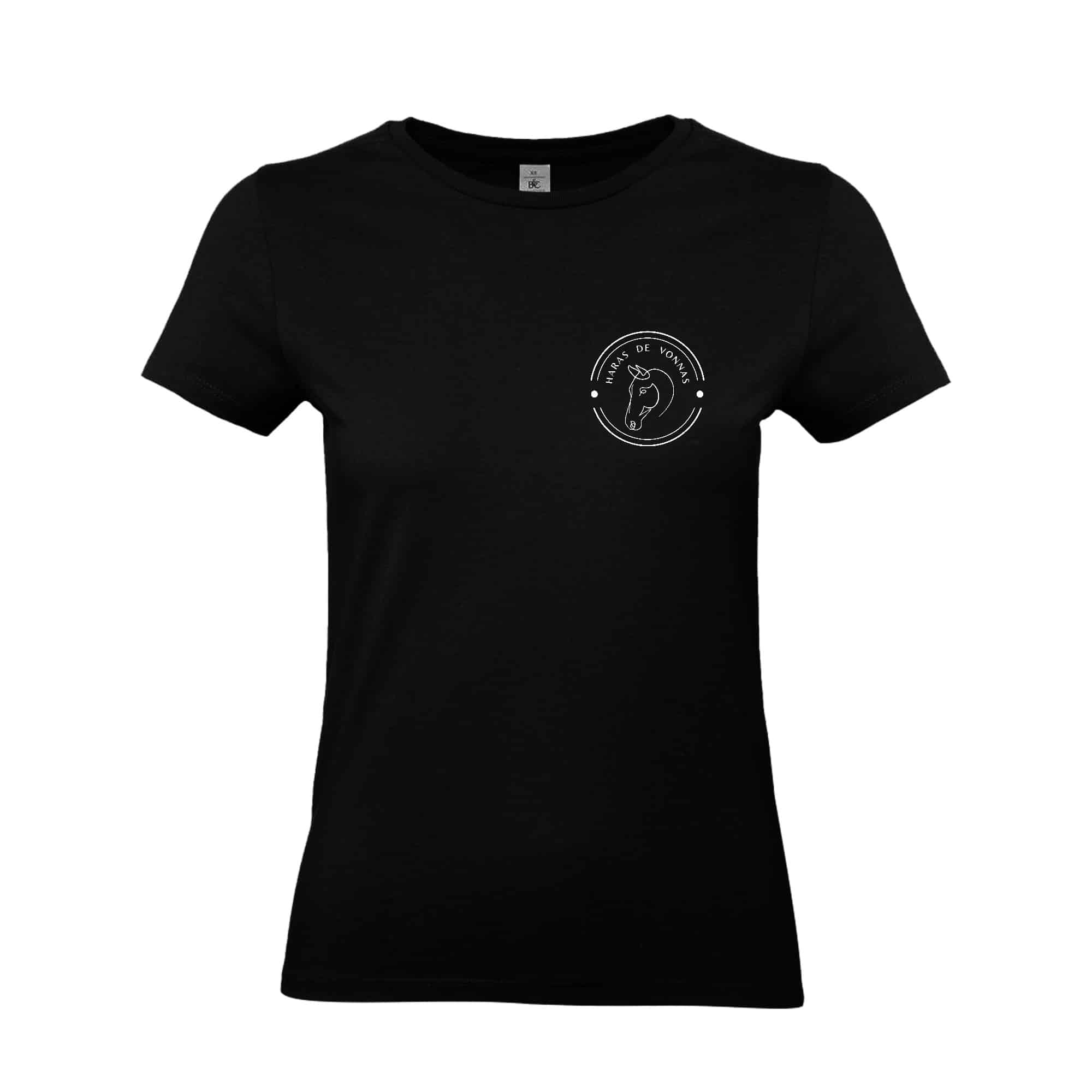 T-SHIRT (femme) - Haras de Vonnas - Noir - BC04T