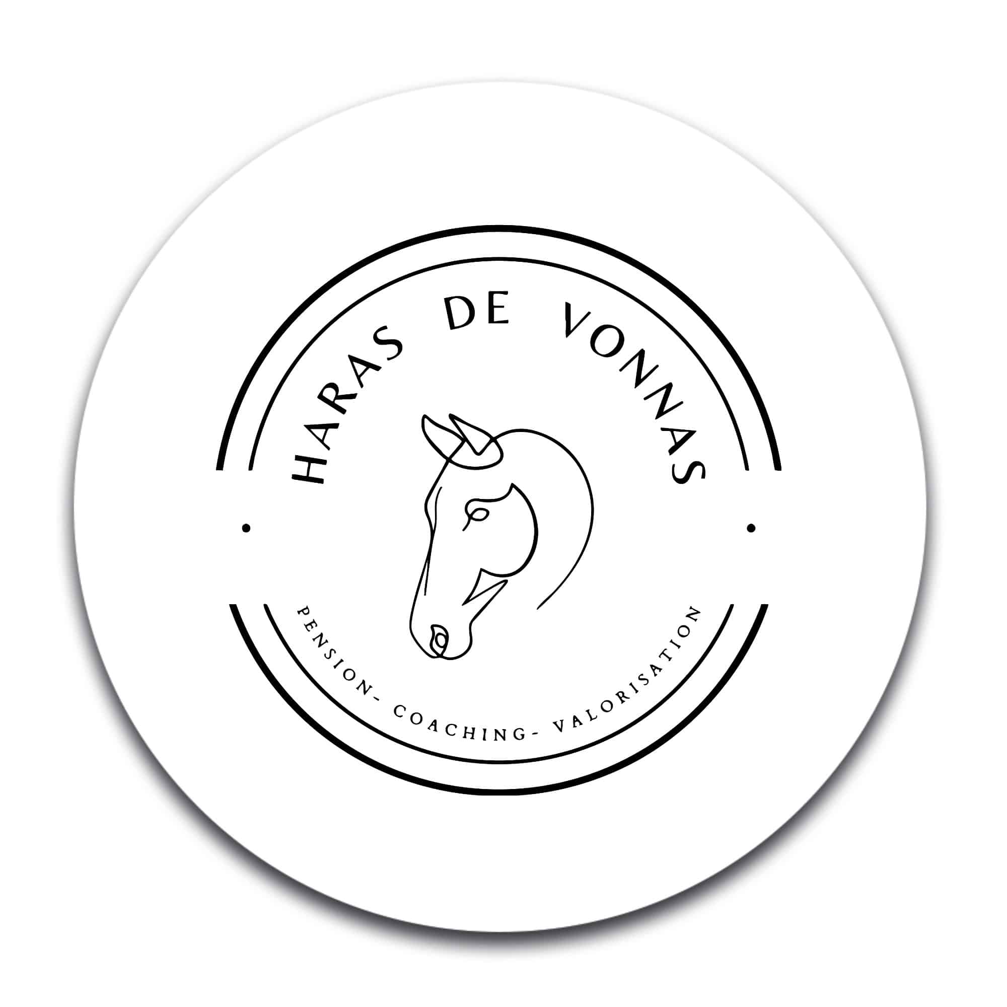 STICKER ROND - Haras de Vonnas - STI001