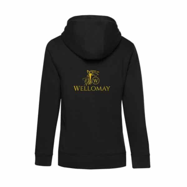 SWEAT ZIPPÉ (femme) - Wellomay - Noir - BCW03Q – Image 2